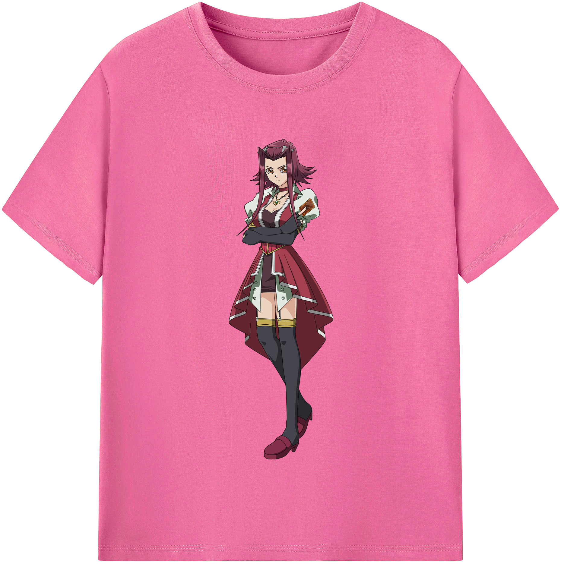 （画像用） 遊☆戯☆王 Yu-Gi-Oh! レディースカジュアルプリントTシャツ（綿100％）